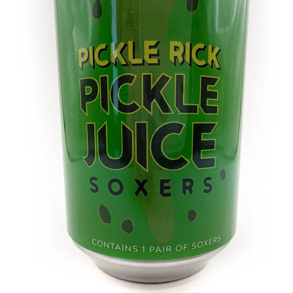 Rick and Morty Pickle Rick Pickle Juice Crew Socks Soxers Mens Fun Funny Gift